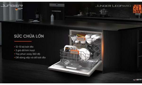 Máy rửa chén Junger - Tiết kiệm điện nước