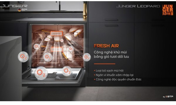Máy rửa chén Junger - Khóa an toàn Trẻ em