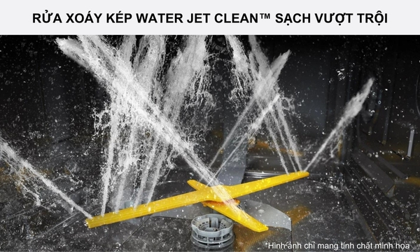 Máy rửa chén độc lập Samsung Bespoke DW60CB750FAPSV Rửa xoáy kép Water Jet Clean™