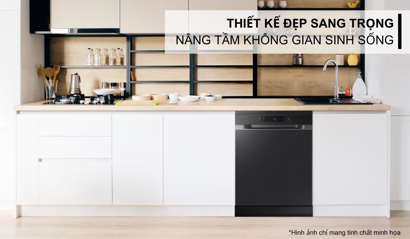 Máy rửa chén độc lập Samsung DW60CG550FSGSV Đẹp từng chi tiết