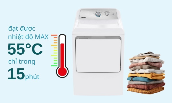 Máy sấy quần áo công nghiệp Mabe 18 kg SME26N5XNBCT0