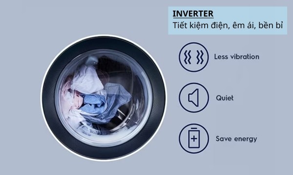 Máy sấy quần áo Electrolux Inverter 9 kg EDH903R9WB Vận hành êm ái, bền bỉ