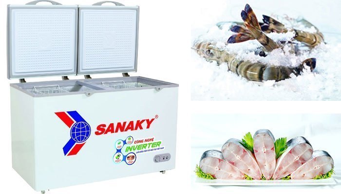 Tủ đông Sanaky VH-365W2 dung tích lớn đông lạnh nhiều loại thực phẩm