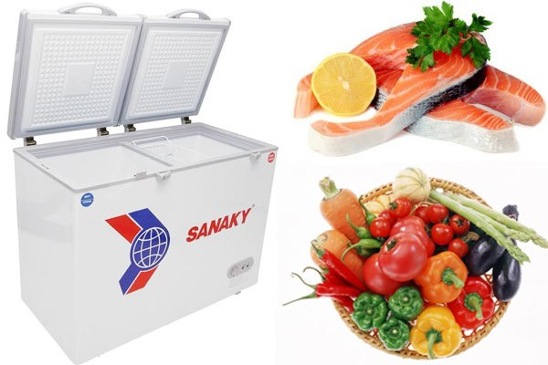 Tủ đông Sanaky bảo quản thực phẩm tươi ngon lâu