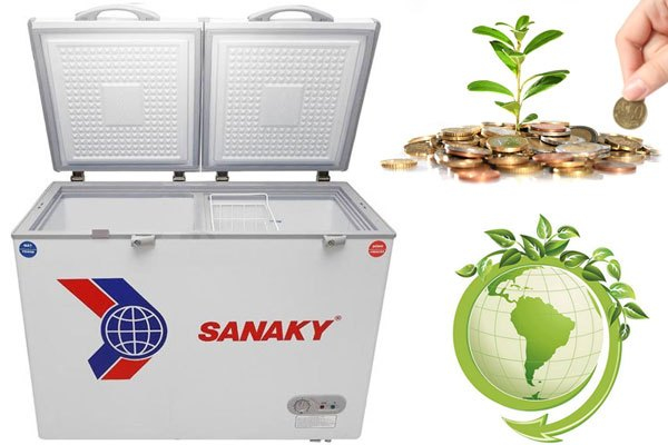 Vừa bảo vệ môi trường vừa tiết kiệm điện năng với tủ đông Sanaky