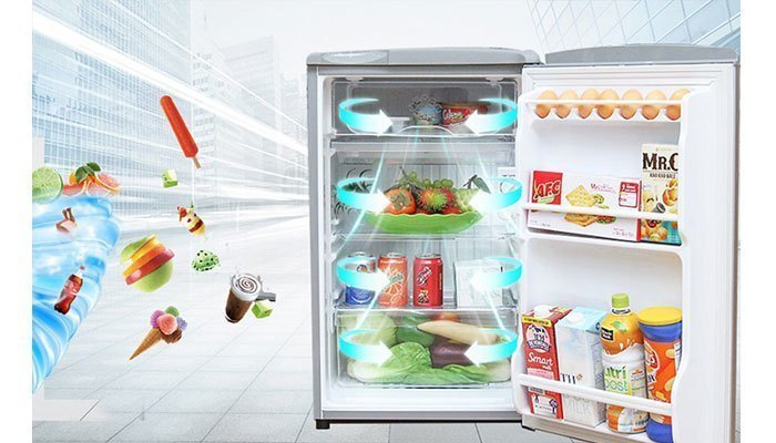 Tủ Lạnh Aqua 90 Lít AQR-D99FA (BS) giá rẻ, giao ngay