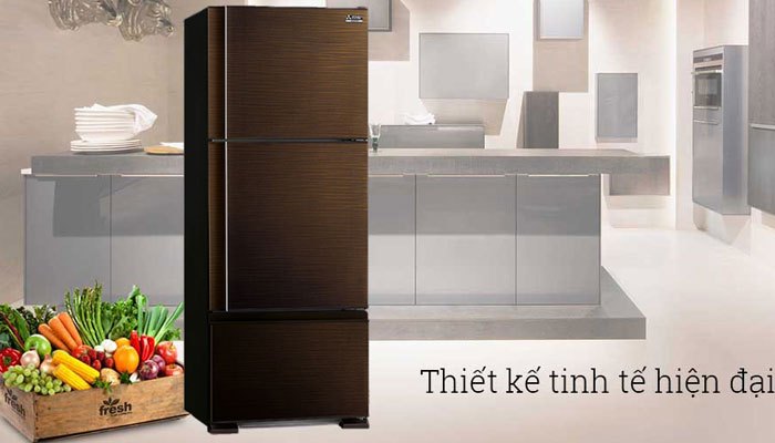 Không dừng lại ở việc bảo quản thực phẩm, tủ lạnh 3 cửa còn tôn lên sự sang trọng cho không gian nội thất