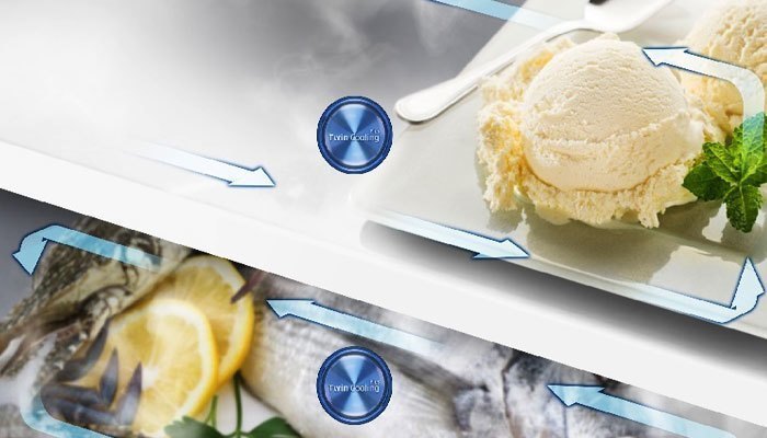 Công nghệ này sẽ giúp tủ lạnh có đến 2 luồng khí lạnh riêng biệt