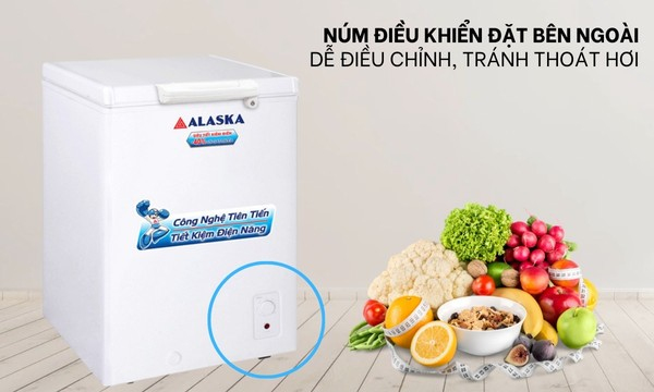 Tủ đông Alaska 150 lít BD-150 Điều khiển dễ dàng
