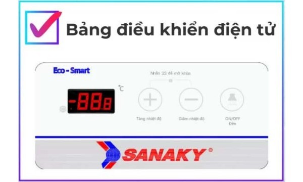 Tủ đông Sanaky Inverter 350 lít VH-4899K3B giỏ đựng đồ có thể tháo rời