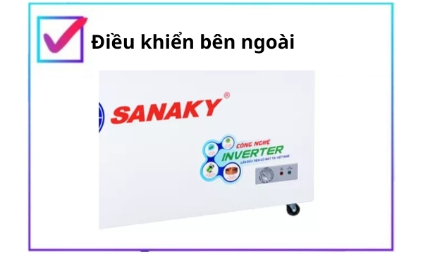 Tủ đông Sanaky Inverter 410 lít VH-5699HY4K hệ thống đèn LED chiếu sáng