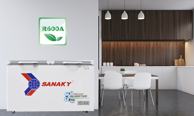 Tủ đông Sanaky Inverter 235 lít VH-2899A4K gas thân thiện môi trường