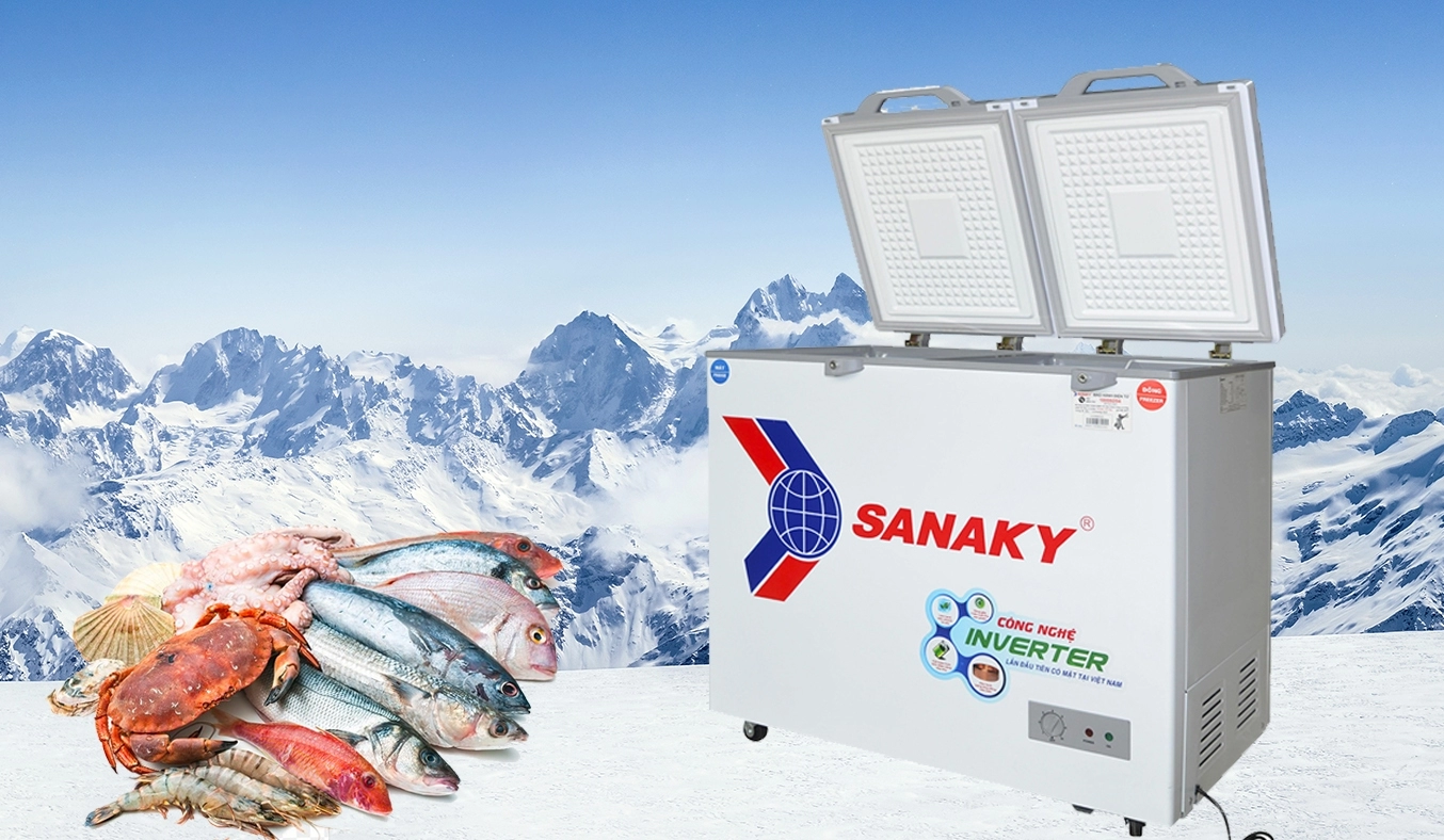 Tủ đông Sanaky Inverter 280 lít VH-4099W4K độ bền cao
