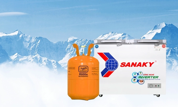 Tủ đông Sanaky Inverter 260 lít VH-3699W4K gas thân thiện môi trường