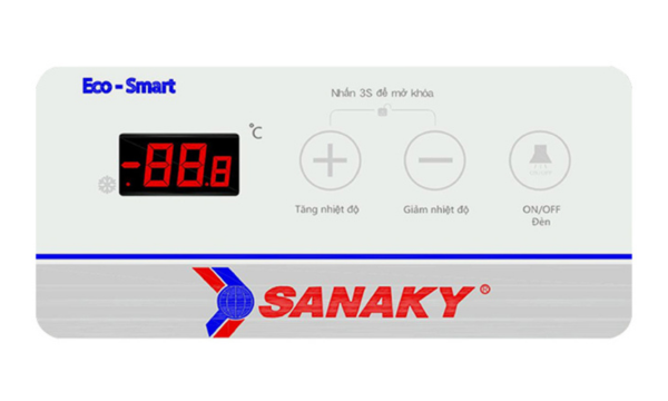 Tủ đông Sanaky VH-3899KB bảng điều khiển điện tử hiện đại