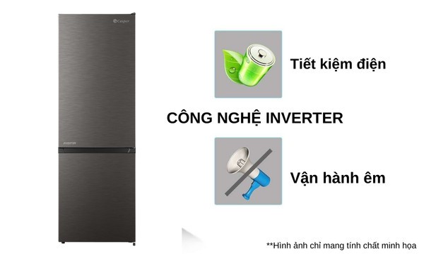 Tủ lạnh Casper Inverter 300 lít RB-320VT - tiết kiệm điện