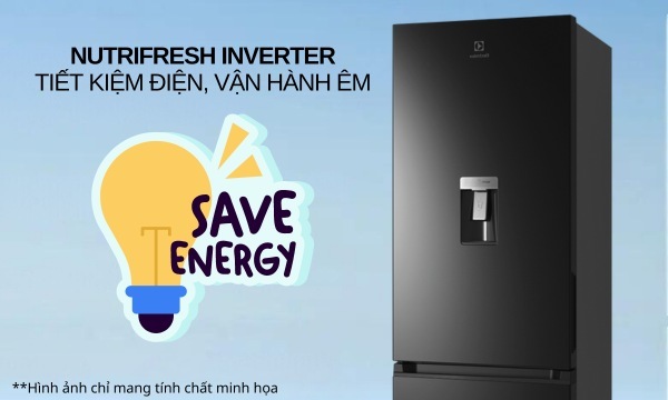 Tủ lạnh Electrolux Inverter 335 lít EBB3742M-H