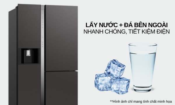 Tủ lạnh Hitachi Inverter 569 lít R-WB640PGV1(GMG)