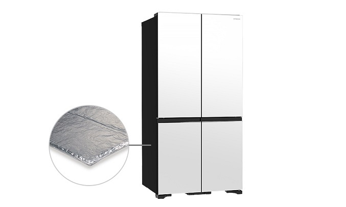 Tủ lạnh Hitachi Inverter 569 lít R-WB640VGV0X (MGW) - Công nghệ cách nhiệt chân không