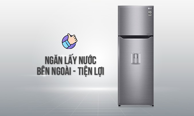 Tủ lạnh LG Inverter 315 lít GN-D315S - ngăn lấy nước ngoài