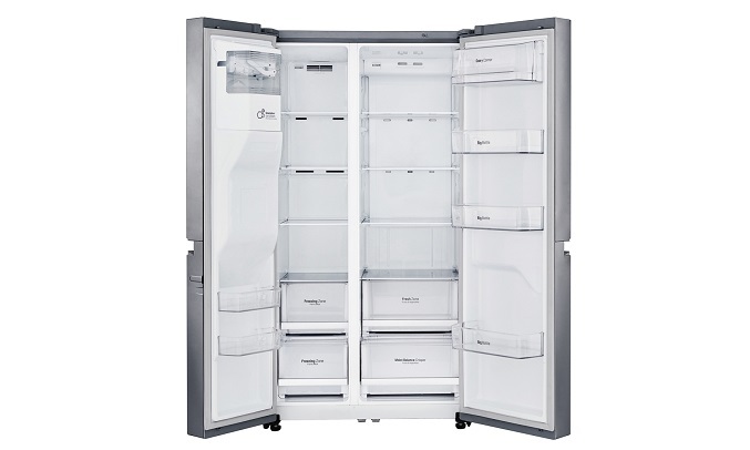 Tủ lạnh LG Inverter 601 lít GR-D247JDS - Tủ lạnh Inverter trang bị trục kính cường lực