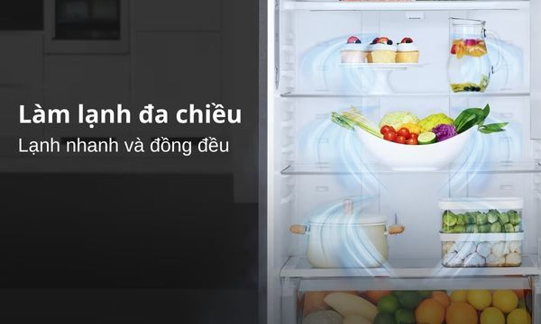 Tủ lạnh LG Inverter 334 lít GN-D332BL Làm lạnh nhanh và đều, thực phẩm tươi lâu