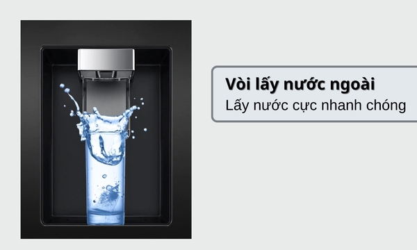 Tủ lạnh LG Inverter 374 lít GN-D372BLA vòi lấy nước bên ngoài