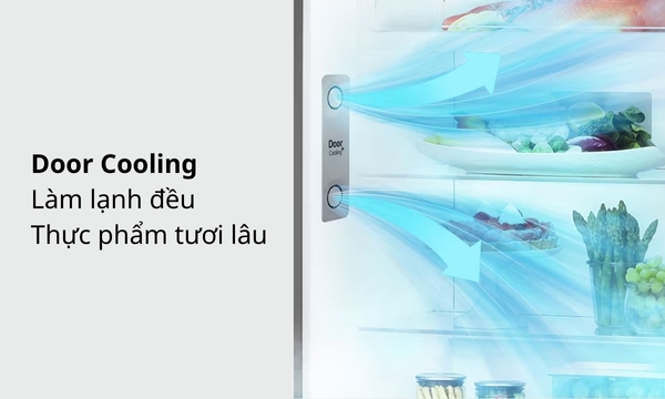 Tủ lạnh LG Inverter 374 lít GN-D372PS Công nghệ Linear Cooling bảo quản thực phẩm tươi ngon