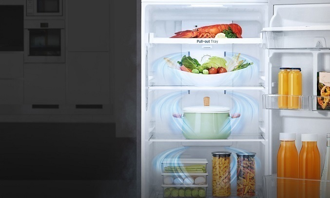 Tủ lạnh LG Inverter 393 lít GN-L422GB Luồng khí lạnh đa chiều