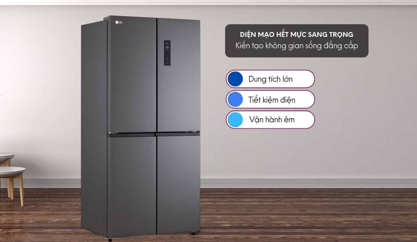 Tủ lạnh LG Inverter 470 lít GR-B50BL dung tích lớn