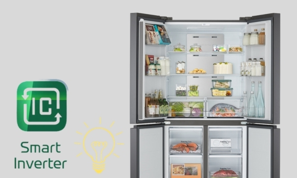 Tủ lạnh LG Inverter 470 lít GR-B50BL công nghệ Inverter Linear