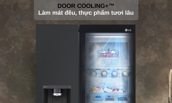 Tủ lạnh LG Inverter 635 lít GR-X257BL công nghệ DoorCooling™