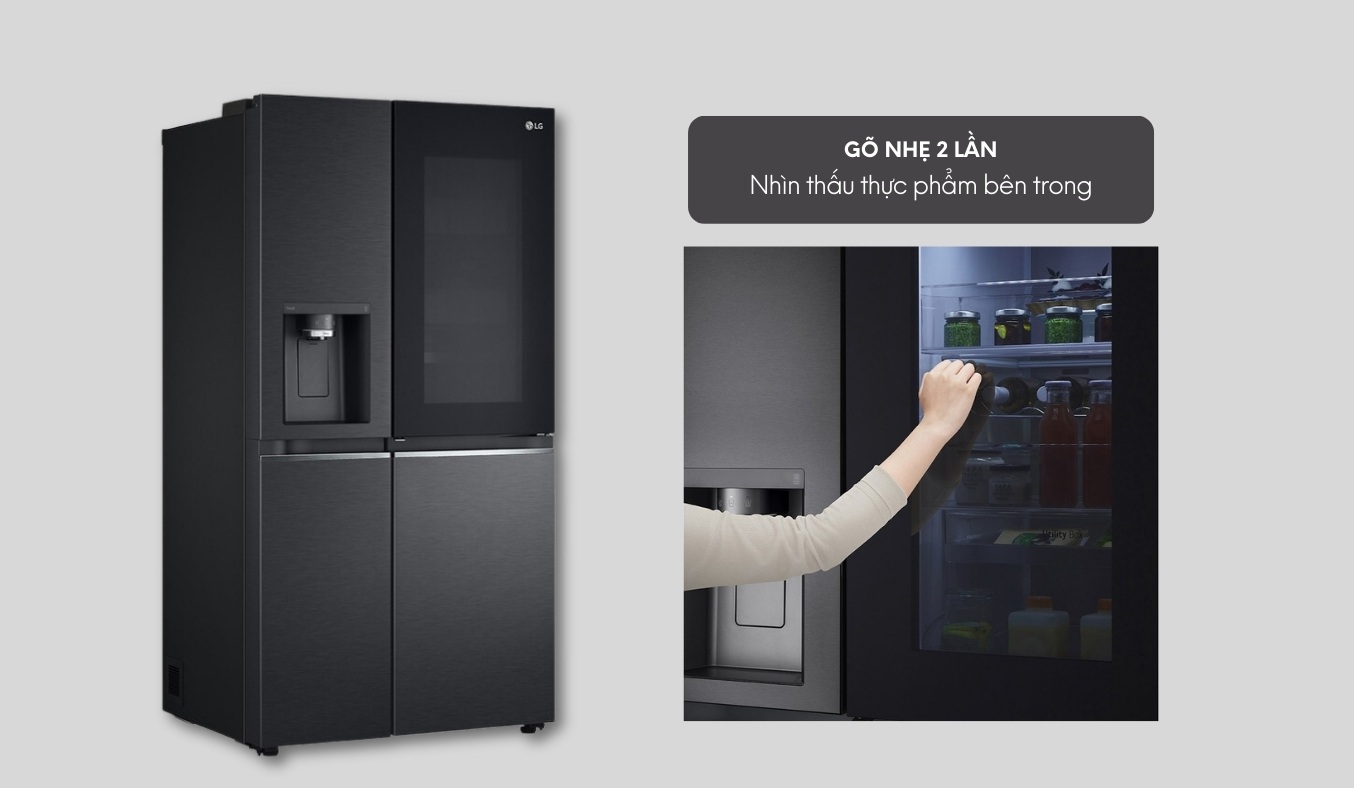 Tủ lạnh LG Inverter 635 lít GR-X257MC Công nghệ InstaView Door-in-Door
