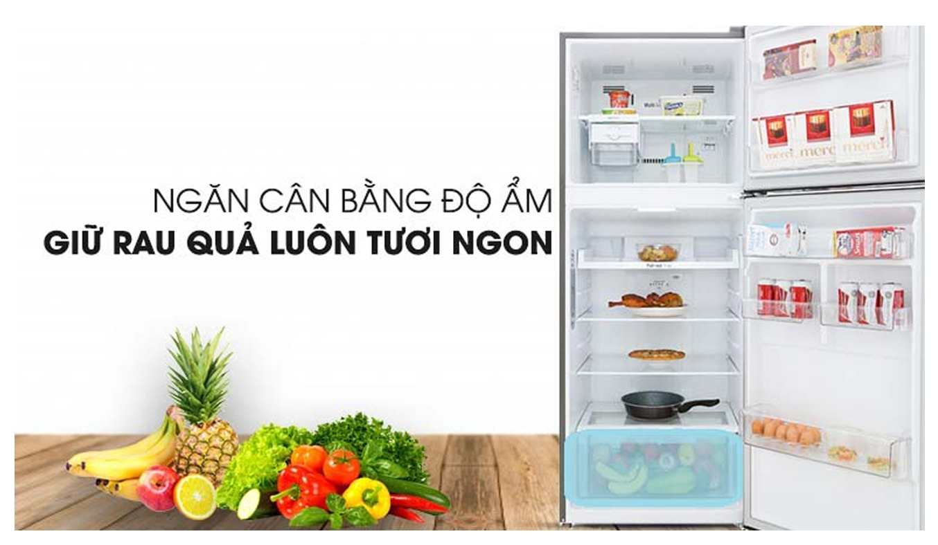 Tủ lạnh LG 255 Inverter lít GN-M255PS rau quả luôn tươi ngon