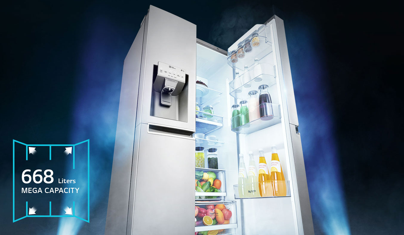 Tủ lạnh LG GR-P247JS 601 lít thích hợp nhiều không gian