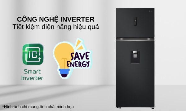 Tủ lạnh LG Inverter 459 lít LTD46BLMA