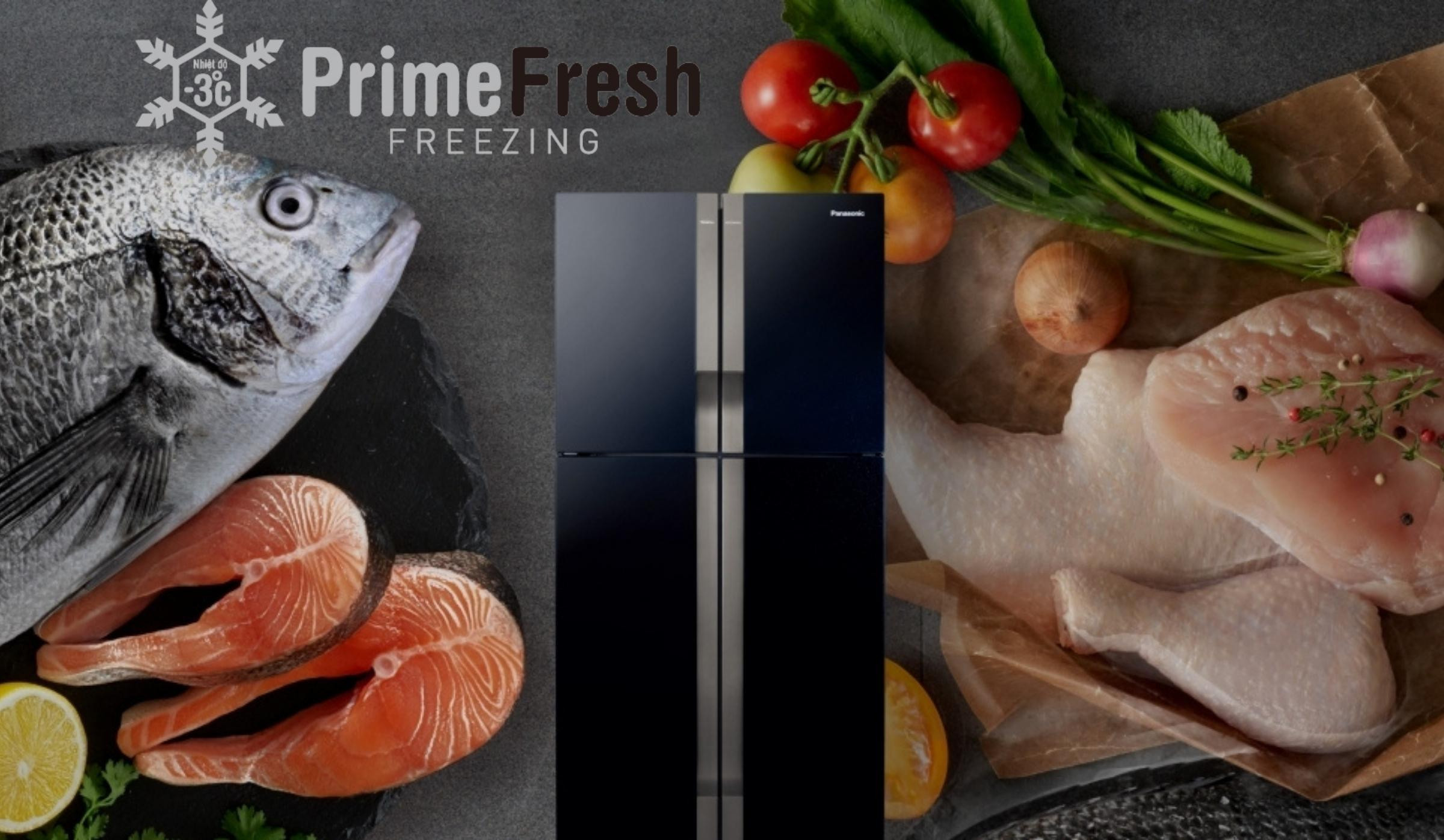 Tủ lạnh Panasonic 550 lít NR-DZ601VGKV - Ngăn đông mềm PrimeFresh+ 
