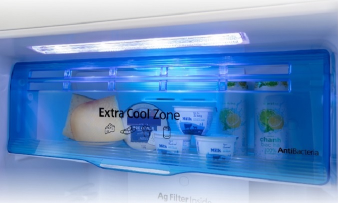 Tủ lạnh Panasonic Inverter 268 lít NR-TV301VGMV - Ngăn Extra Cool Zone