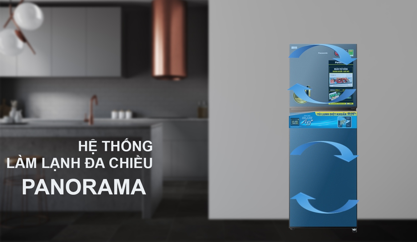 Tủ lạnh Panasonic Inverter 306 lít NR-TV341VGMV - Công nghệ Panorama