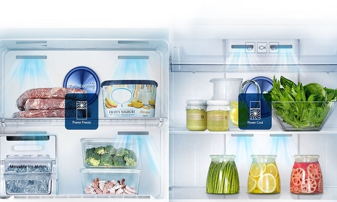 Tủ lạnh Samsung Inverter 377 lít RT35K5532S8 - Làm đá và làm lạnh nhanh