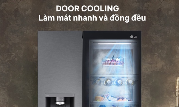 Tủ lạnh LG Inverter 635 lít GR-G257SV công nghệ DoorCooling™