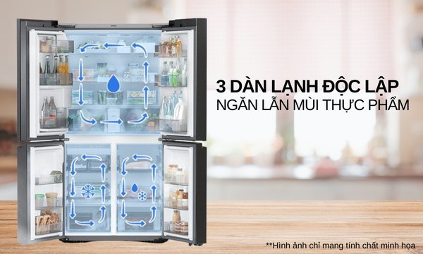 Tủ lạnh Samsung Inverter 599 lít RF60A91R177/SV