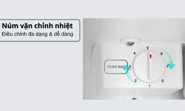 Tủ lạnh Mini Casper 95 lít RO-95PG - Nút vặn điều chỉnh nhiều mức nhiệt độ