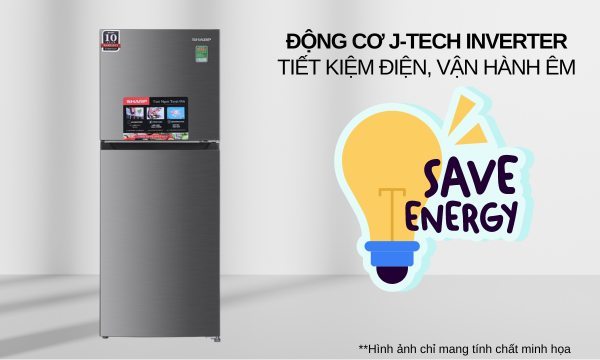 Tủ lạnh Sharp Inverter 198 lít SJ-X198V-SL