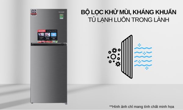 Tủ lạnh Sharp Inverter 198 lít SJ-X198V-SL