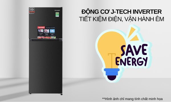 Tủ lạnh Sharp Inverter 215 lít SJ-X215V-DG