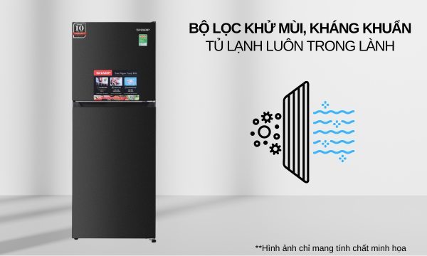 Tủ lạnh Sharp Inverter 215 lít SJ-X215V-DG