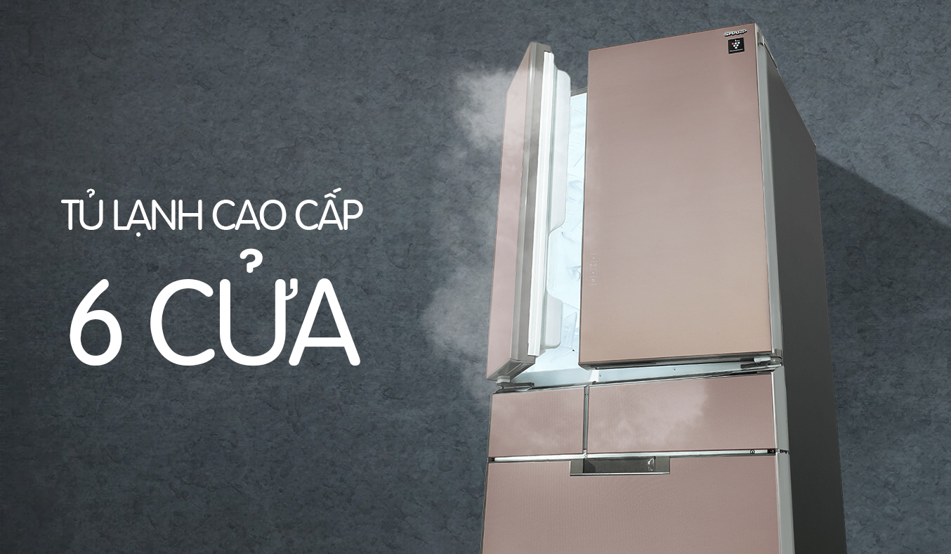 Tủ lạnh Tủ lạnh Sharp SJ-GF60A 470 lít 6 cửa