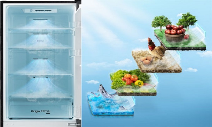 Tủ lạnh Toshiba Inverter 294 lít GR-RB385WE-PMV(30)-BS - công nghệ Multi Air Flow