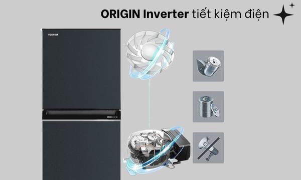 Tủ lạnh Toshiba Inverter 233 lít GR-RT303WE-PMV(52) - Công nghệ Origin Inveter tiết kiệm điện